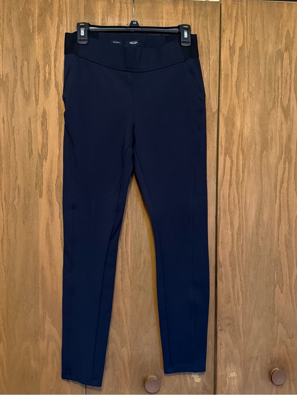 Simply Vera Vera Wang Dark Navy High-Waist Skinny Women's Shorts